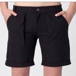 Lululemon Ivivva Match Driver Shorts Black girls size 10